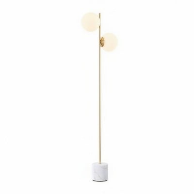 Lampadaire multi-lumières en verre Brina - Lampe sur pied moderne et élégante HL1598
