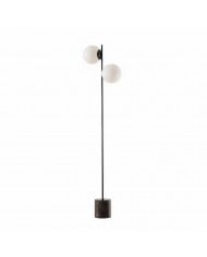 Oslan Scalloped Shade vloerlamp - moderne verlichting met gebogen voet HL1600