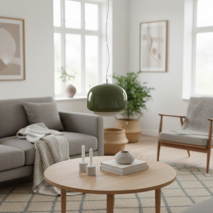 Doppelte kugelförmige Pendelleuchte aus Glas - Bunte Schlafzimmerlampe HL1094 Doppelte kugelförmige Pendelleuchte aus Glas - Bunte Schlafzimmerlampe HL1094