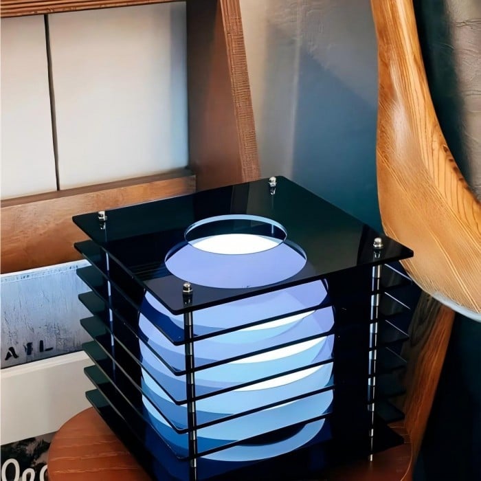 Mondförmige geometrische Würfel-Tischleuchte - Atmosphärische Lichtkugel HL1831