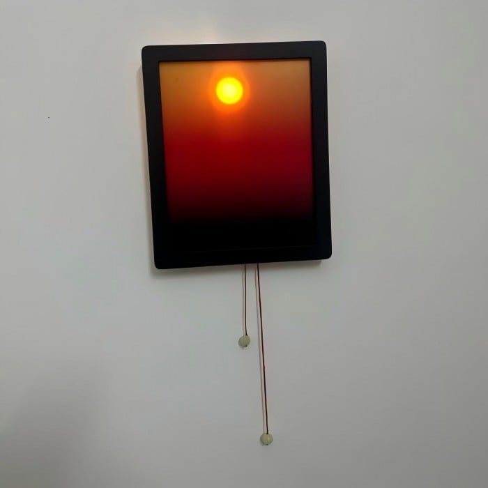 Wandleuchte „Sonnenuntergangs-Bilderrahmen“ – Moderne Dekolampe HL1832