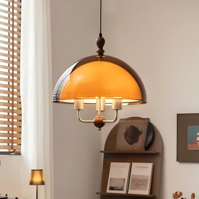 Mittelalterliche Sonnenuntergangs-Pendelleuchte – Acryl-Schwenkarmleuchte HL1833