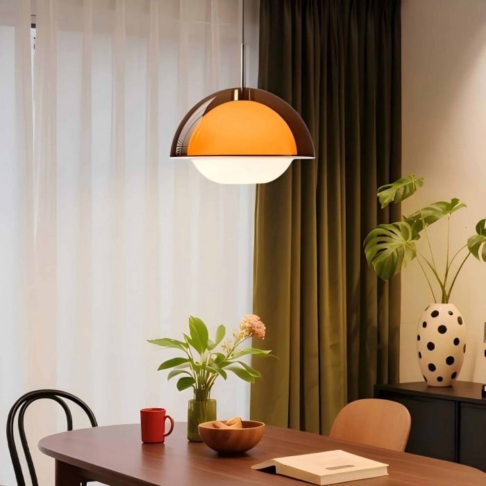Acryl-Pendelleuchte im Sonnenuntergangsstil – Gemütliches Wohnambiente HL1834