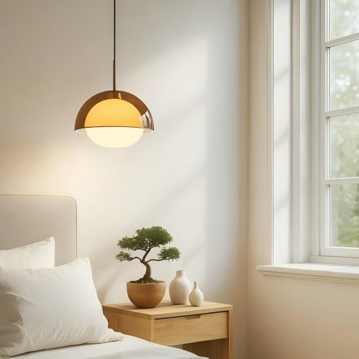 Acryl-Pendelleuchte im Sonnenuntergangsstil – Gemütliches Wohnambiente HL1834