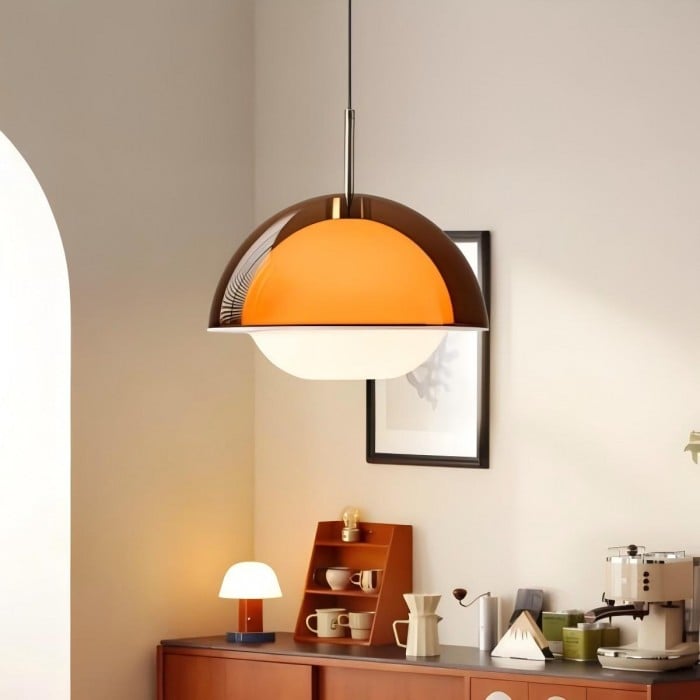 Acryl-Pendelleuchte im Sonnenuntergangsstil – Gemütliches Wohnambiente HL1834