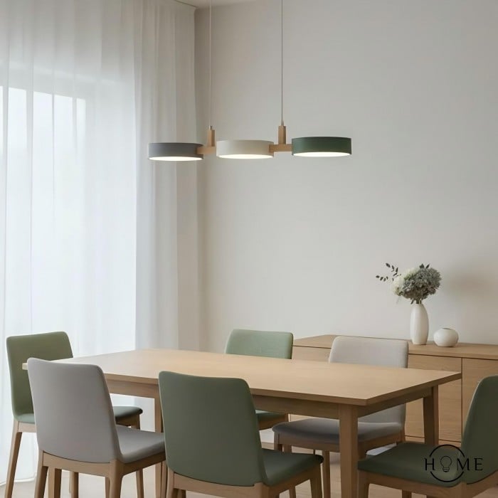 Nordic Modern Simple Macaron 3 Head Lampa wisząca HL683