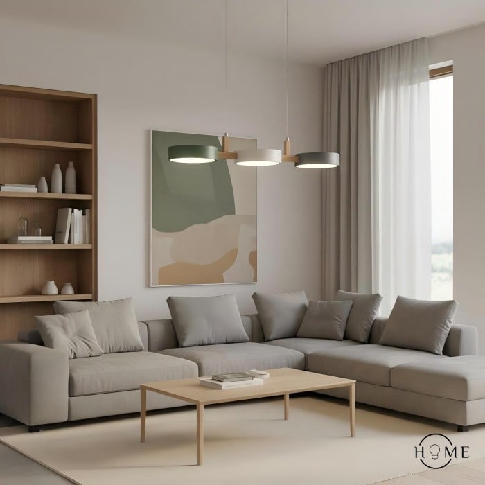 Nordic Modern Simple Macaron 3 Head Lampa wisząca HL683