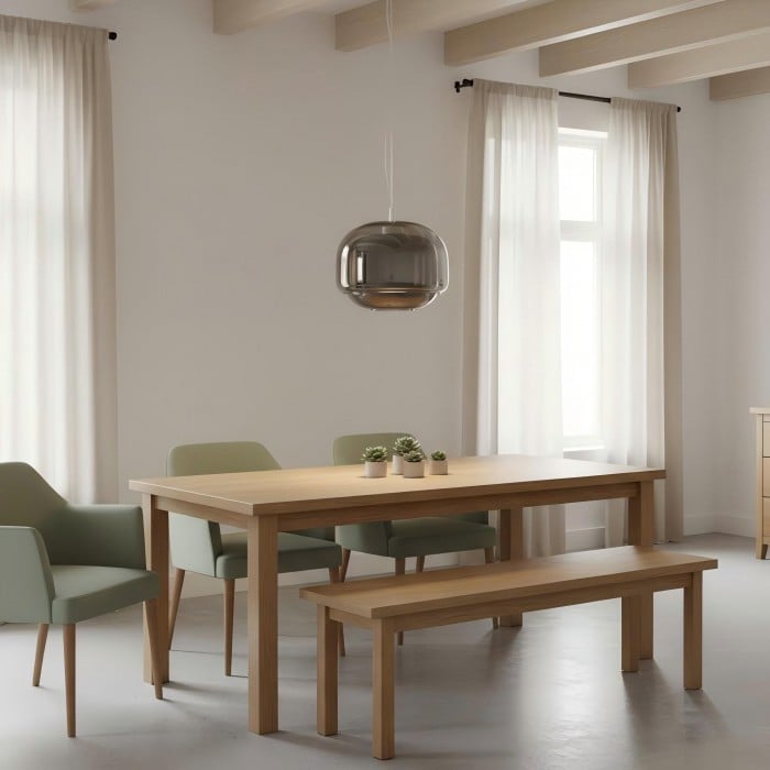 Suspension double sphérique en verre – Lampe de chambre colorée HL1094