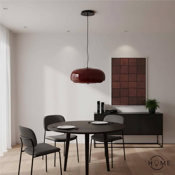 Suspension en vitrail Macaron – Design bol multicouche HL1098