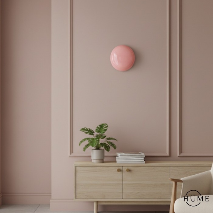 Orra Vintage Opalglas Wandlampe - Klassische runde Wandleuchte für Wohnzimmer HL1783