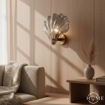 Modern skalformad glasdesignvägglampa HL61