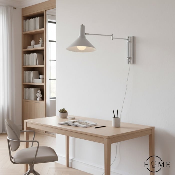 Classic Modern Swing Arm Adjustable Bedside Reading Wall Lamp HL630