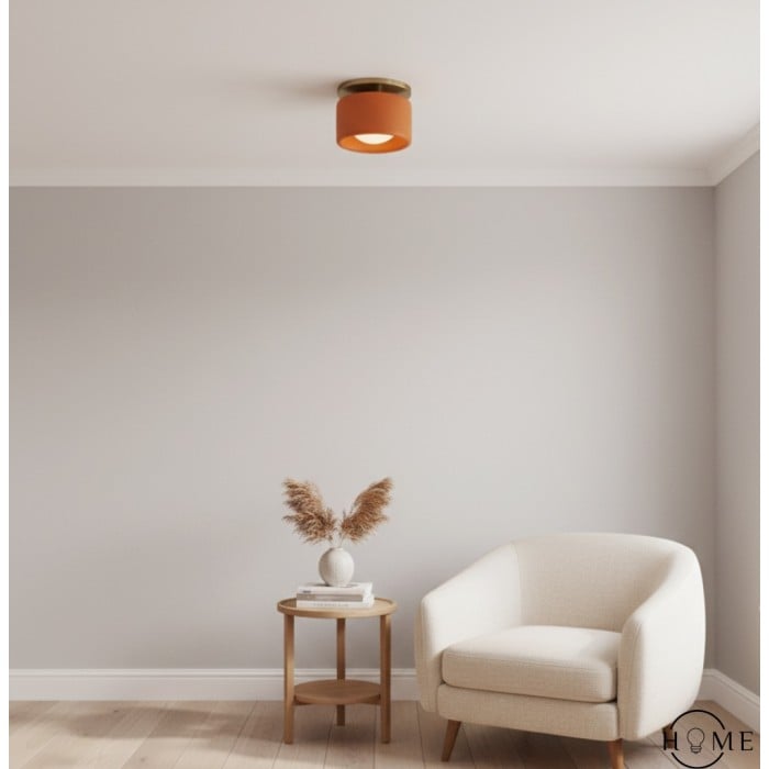 Cerova Moderne Deckenleuchte aus Porzellan – Eleganter Elfenbeinschirm HL1621