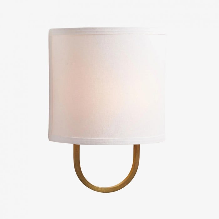 Nolvara elegant vägglampa med mjuk skärm och metallarm HL1432