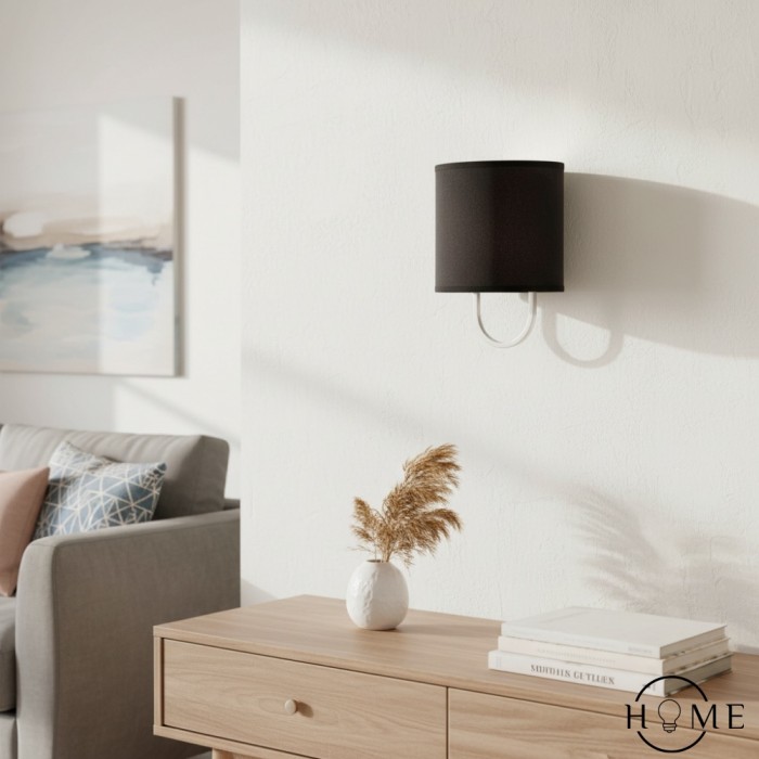 Nolvara Elegante Wandleuchte mit weichem Schirm und Metallarm HL1432