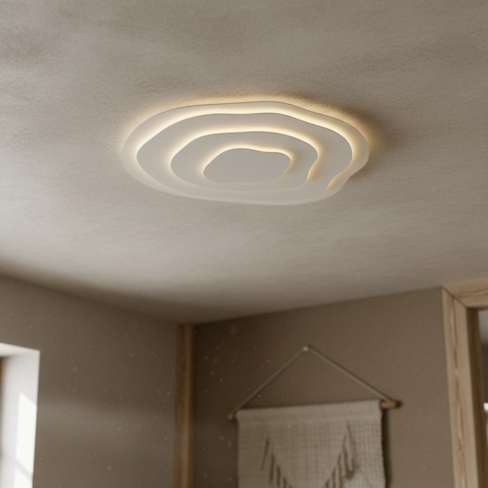 Aeris Mimir Wave-Form Acrylic Ceiling Light Modern Minimalist Surface Mount Lamp Living Room & Bedroom HL2000