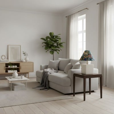 Aeva Ceramic Table Lamp - Modern Grace Design with Playful Polish HL2261