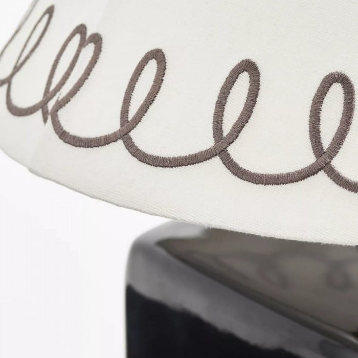 Aeva Ceramic Table Lamp - Modern Grace Design with Playful Polish HL2261