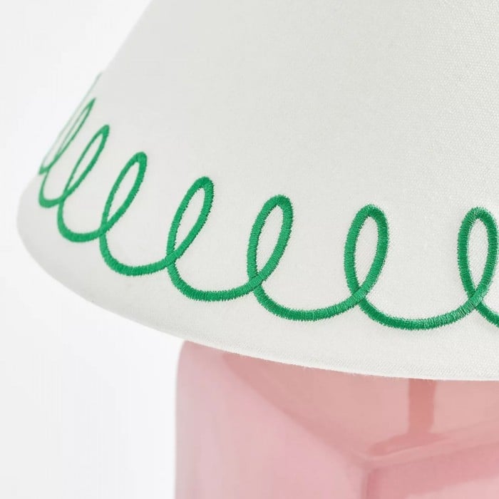 Aeva Ceramic Table Lamp - Modern Grace Design with Playful Polish HL2261