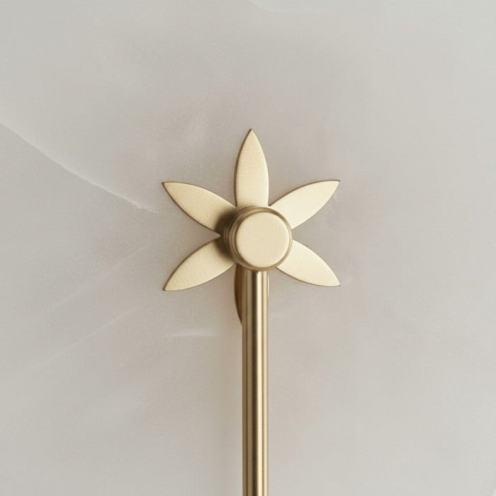 Applique murale Albi en albâtre - Motifs floraux sculptés, idéale pour le salon ou la chambre HL1907