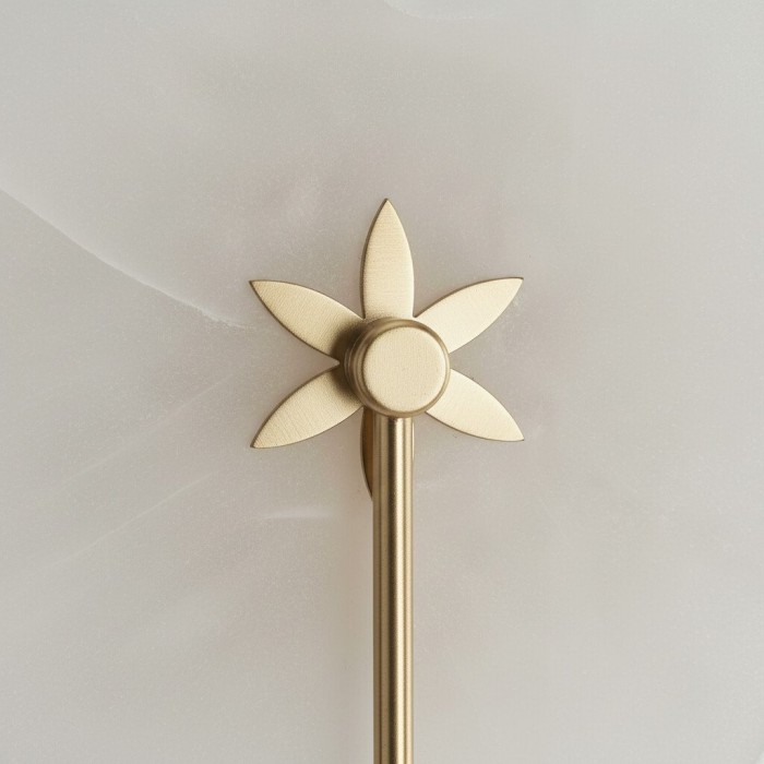 Albi Albasten Wandlamp - Uitgesneden bloemmotieven, geschikt voor woonkamers of slaapkamers HL1907