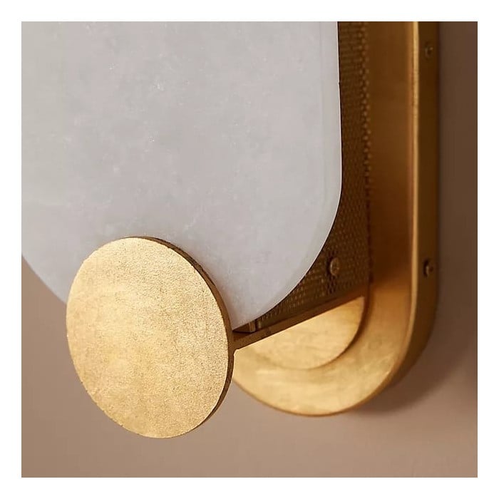 Applique murale décorative Albi à lumière diffuse et douce - Design sculpté raffiné pour salle à manger ou couloir HL1894