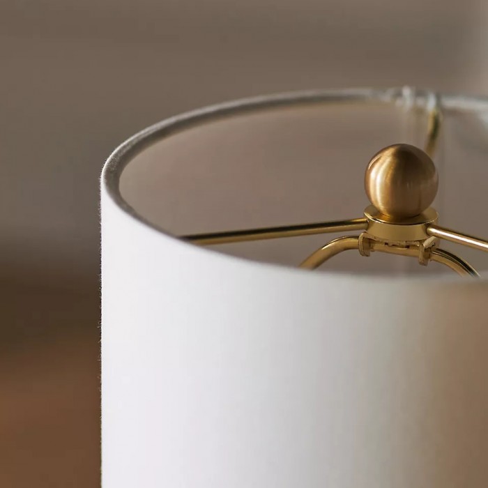 Albi tafellamp met slanke cilindervormige voet - Warme gloed voor moderne interieurs en kleine ruimtes HL1903