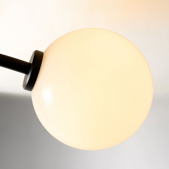 Arden Glass Contemporary 3 Light Ceiling Fixture - Sculptural Multi-Light Fixture for Living Spaces HL1974