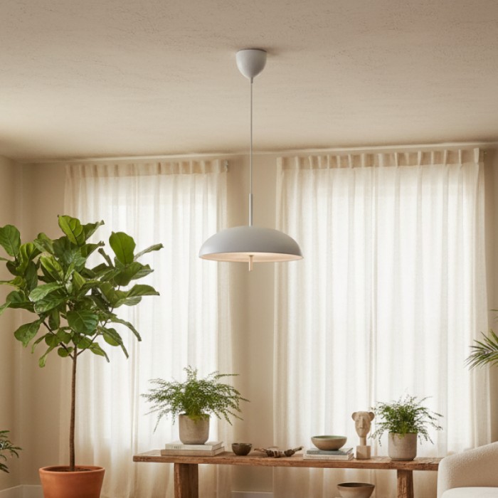 Aurelia hanglamp - Sculpturaal metalen frame met slanke kap voor eetkamer en hal HL1957