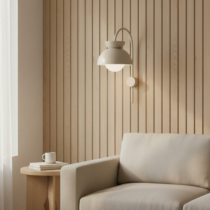 Applique murale Aurelia avec dôme à plusieurs niveaux en métal moderne pour chambre ou couloir HL1976