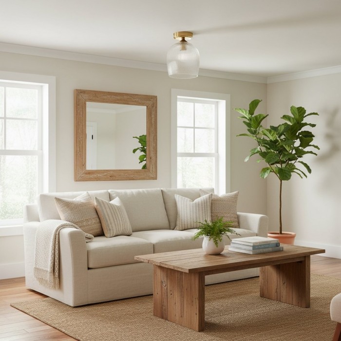 Brazara Dome Ceiling Light - Industrial Ribbed and Clear Glass for Living Room HL2119