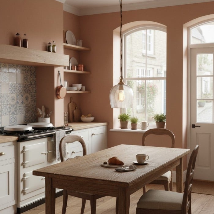 Brazara Hanglamp met Glazen Koepel - Klassiek ontwerp met Metalen Rand voor Keuken en Eetkamer HL2110