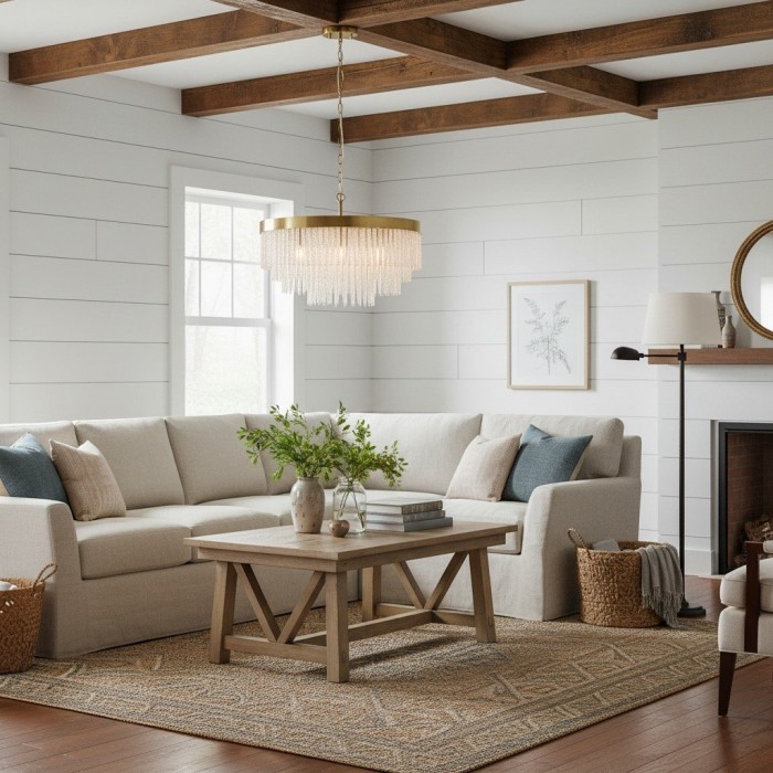 Cavara Multi-Tier Glass Rod Chandelier - Tiered Brass Pendant for Dining and Entry HL2077