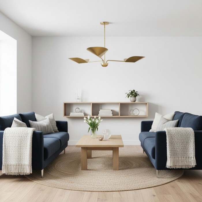 Lutal Bronze Chandelier - Modern Design with Monochromatic Finish HL2268