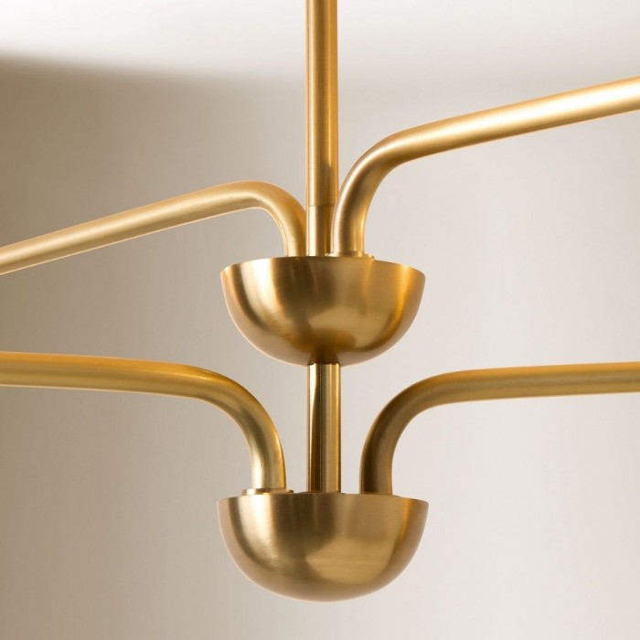 Lutal Bronze Chandelier - Modern Design with Monochromatic Finish HL2268