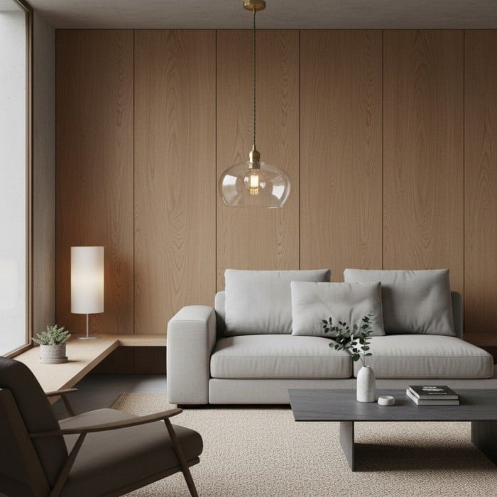 Clarione in hoogte verstelbare glazen hanglamp - Klassieke Art Deco lamp HL2231