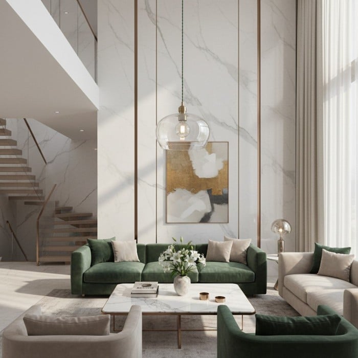 Clarione in hoogte verstelbare glazen hanglamp - Klassieke Art Deco lamp HL2231