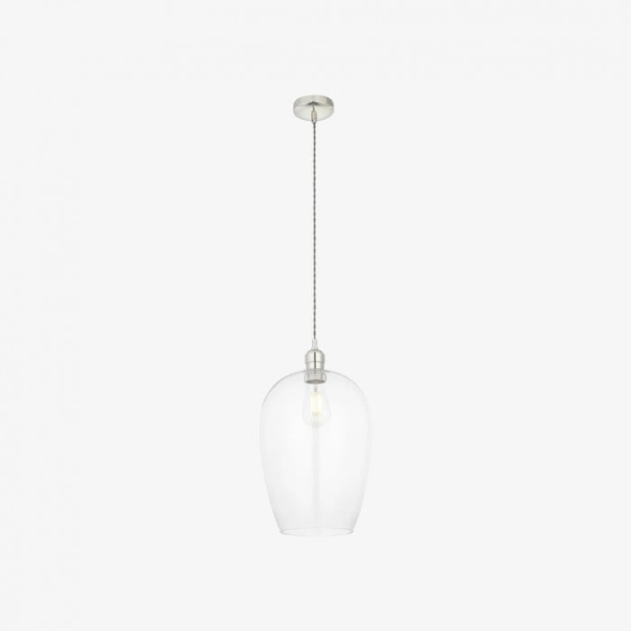 Clarione in hoogte verstelbare glazen hanglamp - Klassieke Art Deco lamp HL2231