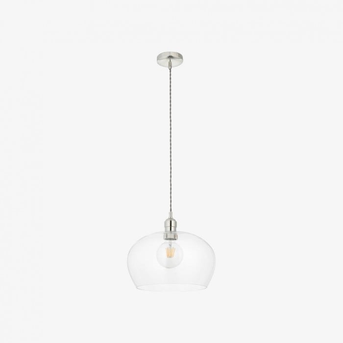 Clarione in hoogte verstelbare glazen hanglamp - Klassieke Art Deco lamp HL2231