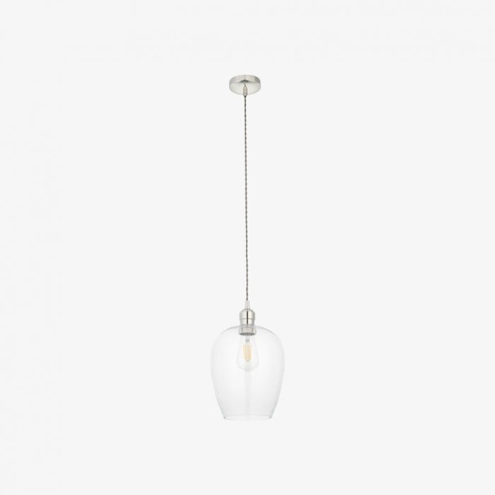 Clarione in hoogte verstelbare glazen hanglamp - Klassieke Art Deco lamp HL2231