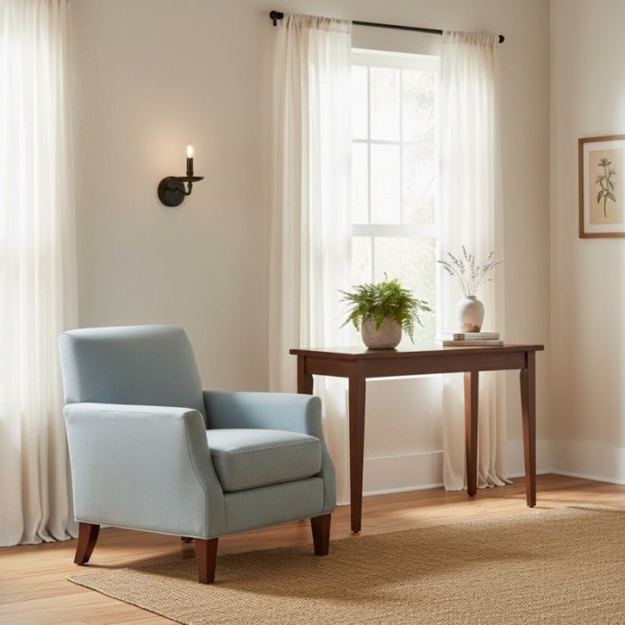 Applique murale Tela Classic en fer forgé à bras articulé - Luminaire rustique en métal, simple ou double, pour couloir et