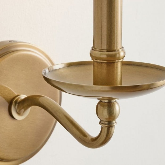 Applique murale Tela Classic en fer forgé à bras articulé - Luminaire rustique en métal, simple ou double, pour couloir et