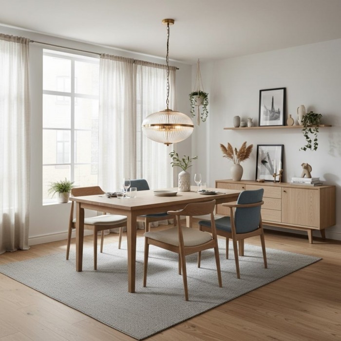 Luntra Moderne hanglamp met meerdere lichtpunten en getextureerd glas voor slaapkamers en gangen HL2147