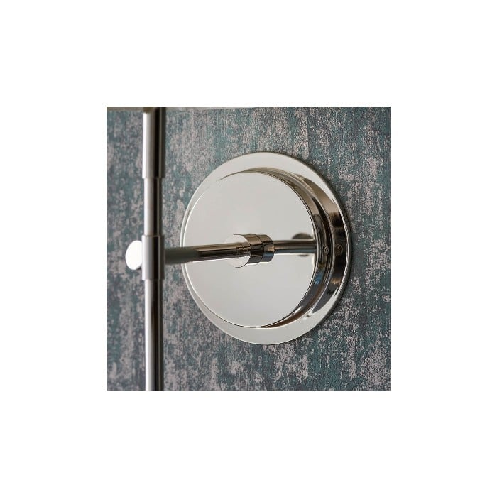 Applique murale Cremaris en métal avec abat-jour en tissu - Applique intemporelle pour éclairage intérieur HL2216