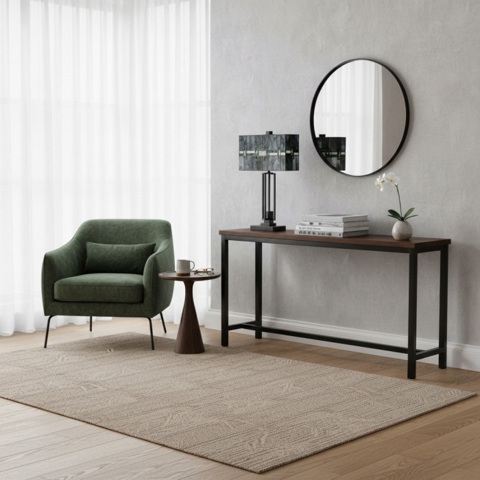 Culletto Stained-Glass Rectangular Table Lamp - Artisan Look for Bedrooms and Hallways HL2195