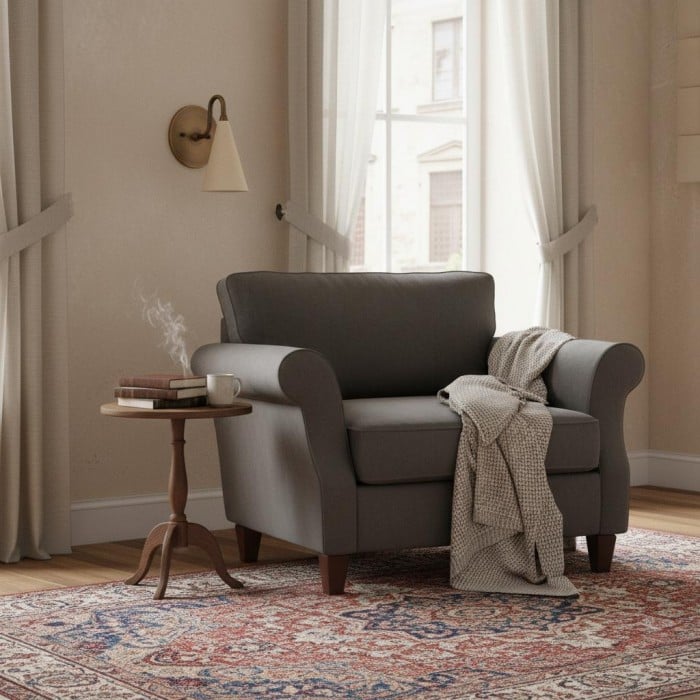 Applique murale Curva en métal avec abat-jour conique - Applique murale vintage en laiton pour entrée ou cage d'escalier HL1967