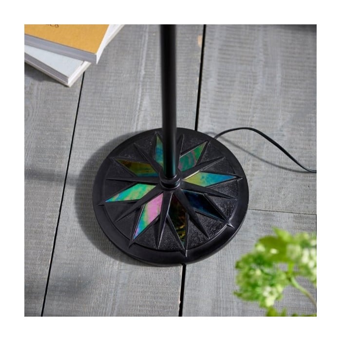 Lampadaire de bureau TF Dark Star Tiffany - Lampe de sol Art Déco en vitrail pour salon HL2249