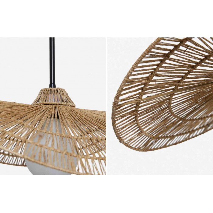 Florevian Tiered Shade Pendant Light with Woven Textured Design for Dining Room HL1848
