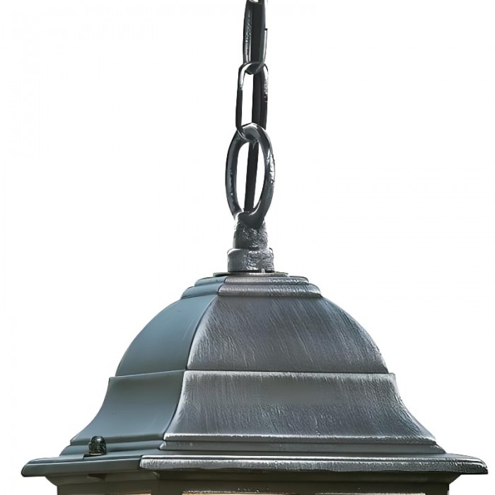 Frostine Outdoor Hanging Lantern - Geometric Leaded Glass for Garden Entryway HL2158