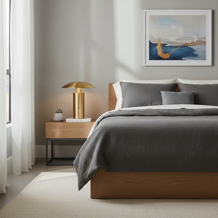 Oricone Portable LED Table Light - Touch-Dimmer Cordless Mushroom Lamp for Dining and Bedside HL2120